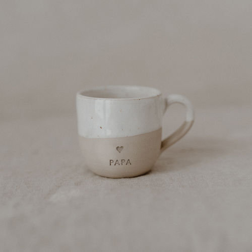 Eulenschnitt Espresso Tasse  „Papa‘