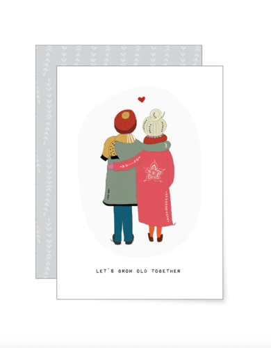 Miao Papeterie Postkarte ‚let‘s grow old together‘