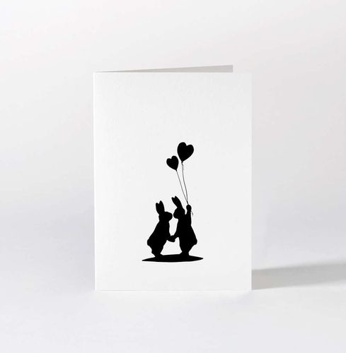 Ham Doppelkarte mit Umschlag Love Rabbit