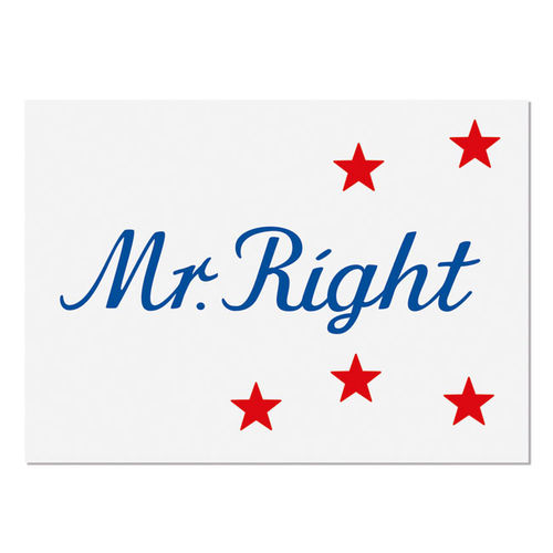 Postkarte Mr. Right