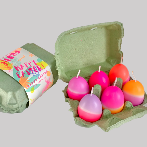 Pinkstories Kerze Dip Dye Eggs Sixpack